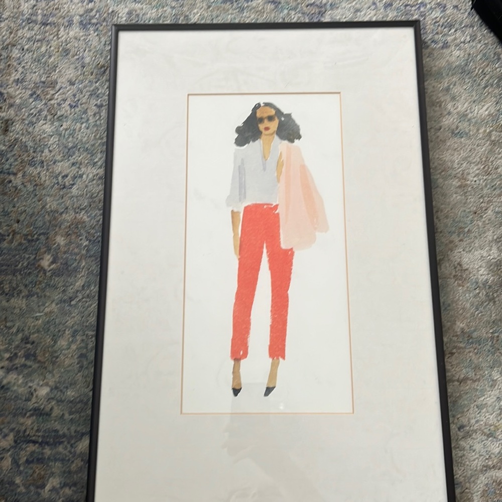 Pink Jacket Wall Art w/ frame - Picture 4 of 7